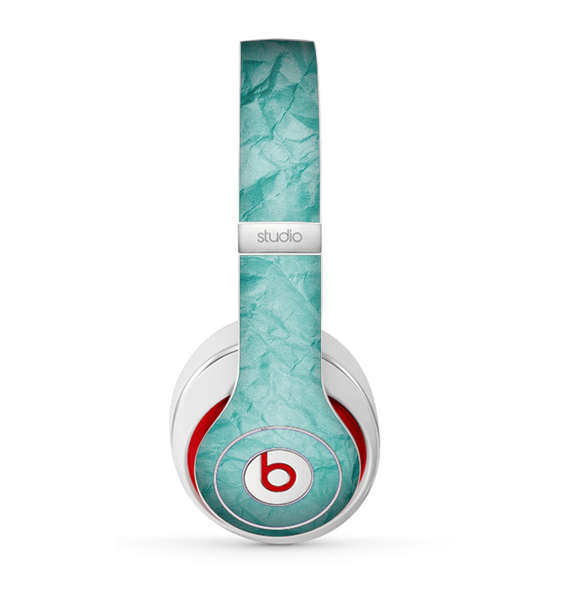 The Crumpled Trendy Green Texture Skin for the Beats by Dre Studio (2013+ Version) Headphones