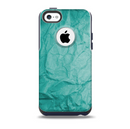 The Crumpled Trendy Green Texture Skin for the iPhone 5c OtterBox Commuter Case