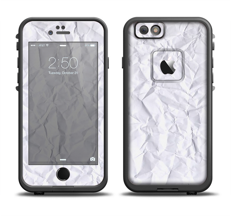 The Crumpled White Paper Apple iPhone 6/6s Plus LifeProof Fre Case Skin Set