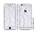 The Crumpled White Paper Sectioned Skin Series for the Apple iPhone 6s Plus