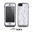 The Crumpled White Paper Skin for the Apple iPhone 5c LifeProof Case