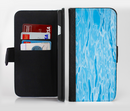 The Crystal Clear Water Ink-Fuzed Leather Folding Wallet Credit-Card Case for the Apple iPhone 6/6s, 6/6s Plus, 5/5s and 5c