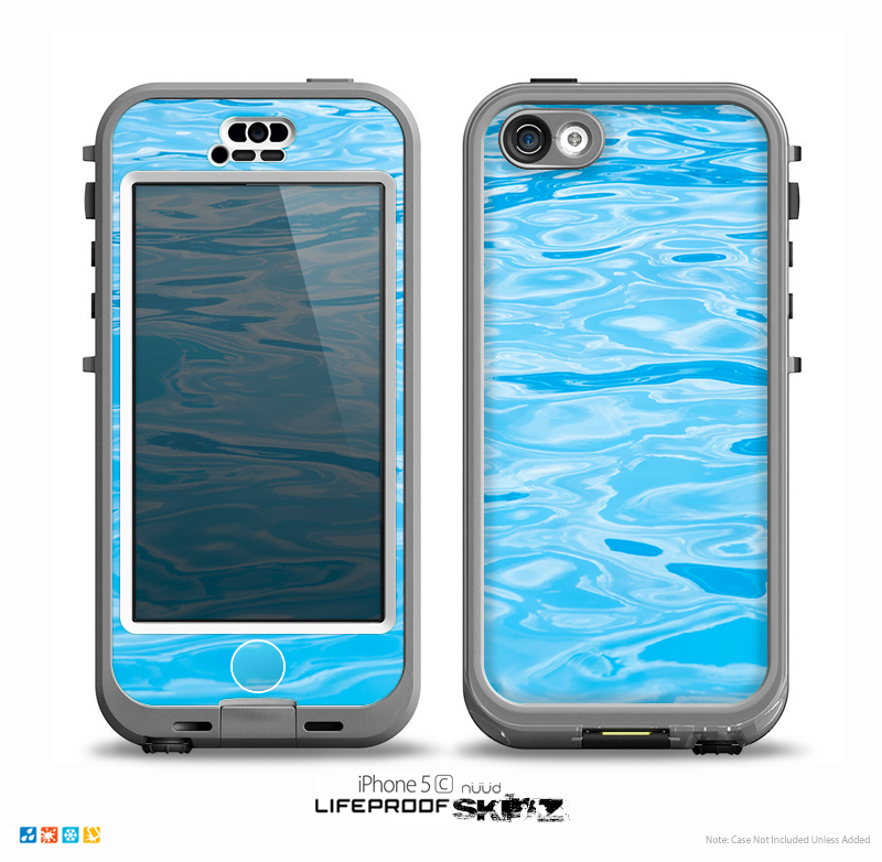 The Crystal Clear Water Skin for the iPhone 5c nüüd LifeProof Case