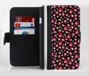 The Cut Pink Paw Prints Ink-Fuzed Leather Folding Wallet Credit-Card Case for the Apple iPhone 6/6s, 6/6s Plus, 5/5s and 5c