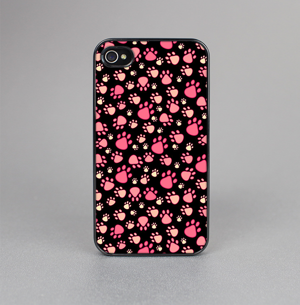 The Cut Pink Paw Prints Skin-Sert for the Apple iPhone 4-4s Skin-Sert Case