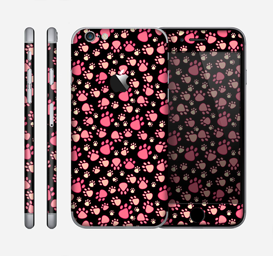 The Cut Pink Paw Prints Skin for the Apple iPhone 6