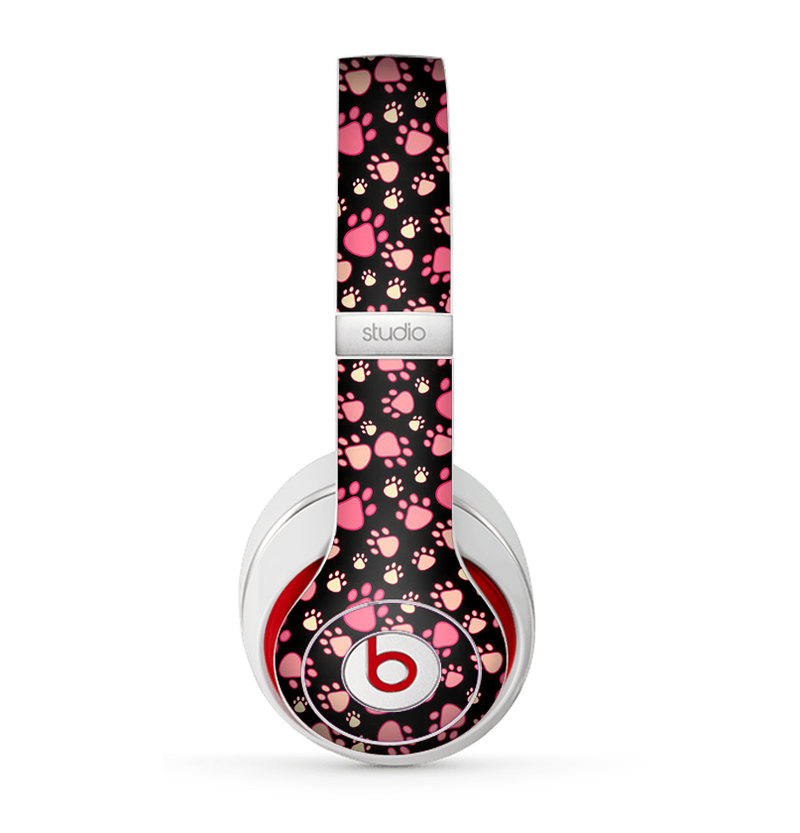 The Cut Pink Paw Prints Skin for the Beats by Dre Studio (2013+ Version) Headphones