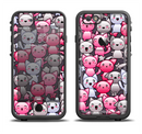 The Cute Abstract Kittens Apple iPhone 6/6s LifeProof Fre Case Skin Set