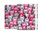 The Cute Abstract Kittens Full Body Skin Set for the Apple iPad Mini 3