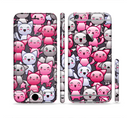 The Cute Abstract Kittens Sectioned Skin Series for the Apple iPhone 6s Plus