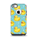 The Cute Rubber Duckees Apple iPhone 5c Otterbox Commuter Case Skin Set