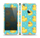 The Cute Rubber Duckees Skin Set for the Apple iPhone 5s