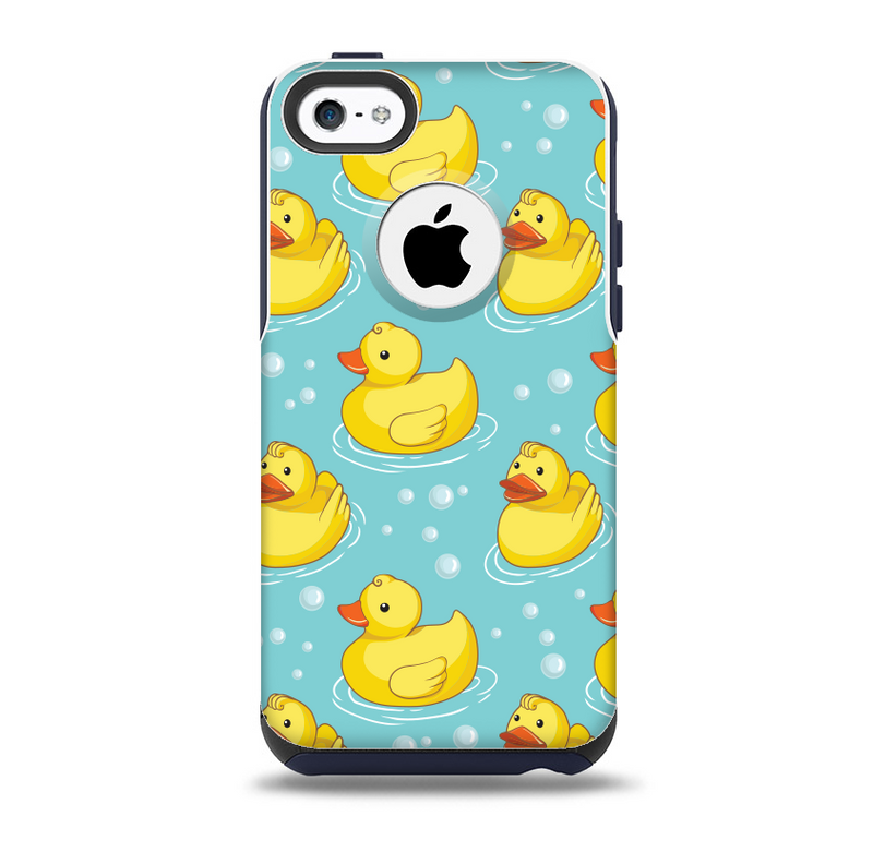 The Cute Rubber Duckees Skin for the iPhone 5c OtterBox Commuter