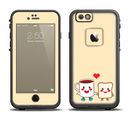 The Cute Toast & Mug Breakfast Couple Apple iPhone 6/6s LifeProof Fre Case Skin Set