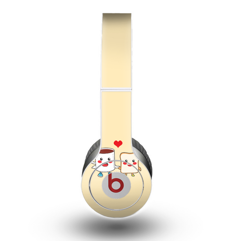 The Cute Toast & Mug Breakfast Couple Skin for the Beats by Dre Original Solo-Solo HD Headphones