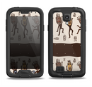 The Dancing Aztec Masked Cave-Men Samsung Galaxy S4 LifeProof Fre Case Skin Set