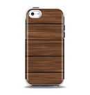 The Dark-Grained Wood Planks V4 Apple iPhone 5c Otterbox Symmetry Case Skin Set
