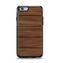 The Dark-Grained Wood Planks V4 Apple iPhone 6 Otterbox Symmetry Case Skin Set