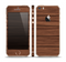 The Dark-Grained Wood Planks V4 Skin Set for the Apple iPhone 5s