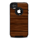 The Dark-Grained Wood Planks V4 Skin for the iPhone 4-4s OtterBox Commuter Case