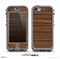 The Dark-Grained Wood Planks V4 Skin for the iPhone 5c nüüd LifeProof Case
