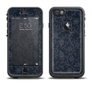 The Dark Black & Purple Delicate Pattern Apple iPhone 6 LifeProof Fre Case Skin Set