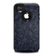 The Dark Black & Purple Delicate Pattern Skin for the iPhone 4-4s OtterBox Commuter Case