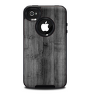 The Dark Black WoodGrain Skin for the iPhone 4-4s OtterBox Commuter Case