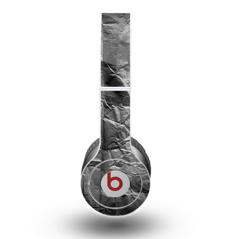 The Dark Black Wrinkled Paper Skin for the Beats by Dre Original Solo-Solo HD Headphones