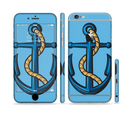 The Dark Blue Anchor with Rope Sectioned Skin Series for the Apple iPhone 6s Plus