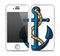 The Dark Blue Anchor with Rope Skin for the Apple iPhone 4-4s