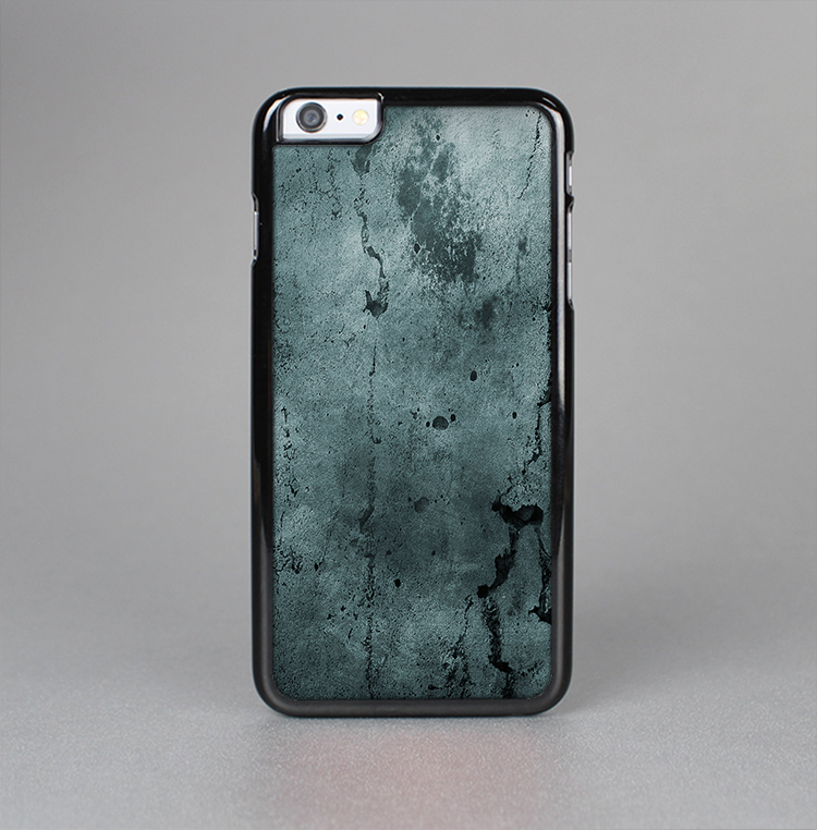 The Dark Blue Cracked Texture Skin-Sert Case for the Apple iPhone 6 Plus