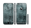 The Dark Blue Cracked Texture Sectioned Skin Series for the Apple iPhone 6s Plus