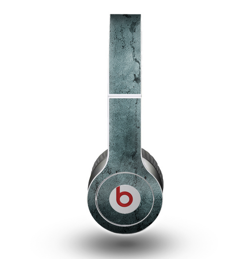 The Dark Blue Cracked Texture Skin for the Beats by Dre Original Solo-Solo HD Headphones
