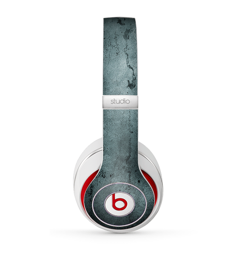 The Dark Blue Cracked Texture Skin for the Beats by Dre Studio (2013+ Version) Headphones