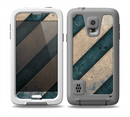 The Dark Blue & Highlighted Grunge Strips Skin Samsung Galaxy S5 frē LifeProof Case
