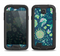 The Dark Blue & Pink-Yellow Sketched Lace Patterns v21 Samsung Galaxy S4 LifeProof Fre Case Skin Set