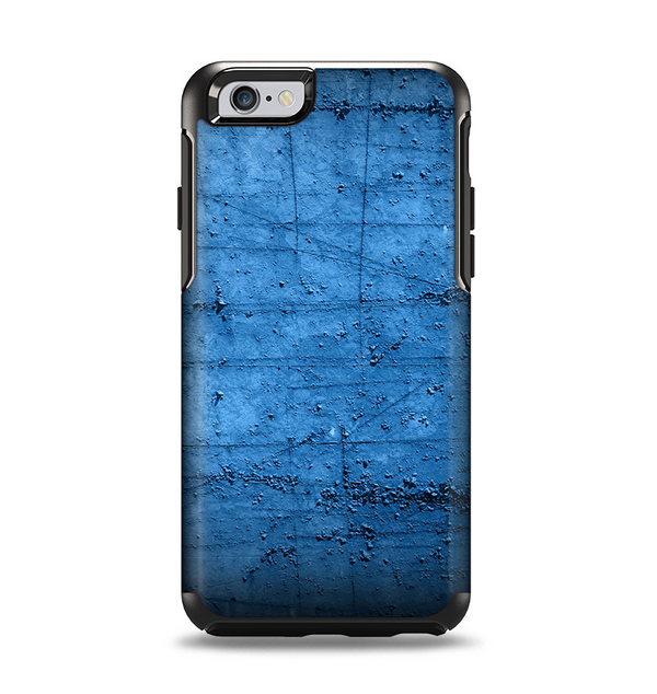 The Dark Blue Scratched Stone Wall Apple iPhone 6 Otterbox Symmetry Case Skin Set