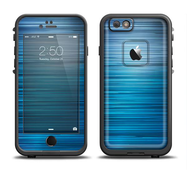 The Dark Blue Streaks Apple iPhone 6 LifeProof Fre Case Skin Set