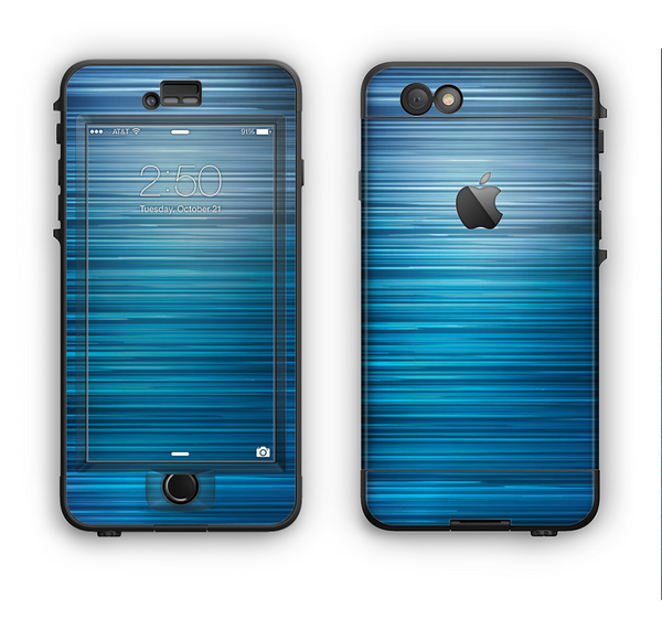The Dark Blue Streaks Apple iPhone 6 Plus LifeProof Nuud Case Skin Set