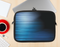The Dark Blue Streaks Ink-Fuzed NeoPrene MacBook Laptop Sleeve