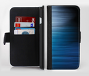 The Dark Blue Streaks Ink-Fuzed Leather Folding Wallet Credit-Card Case for the Apple iPhone 6/6s, 6/6s Plus, 5/5s and 5c