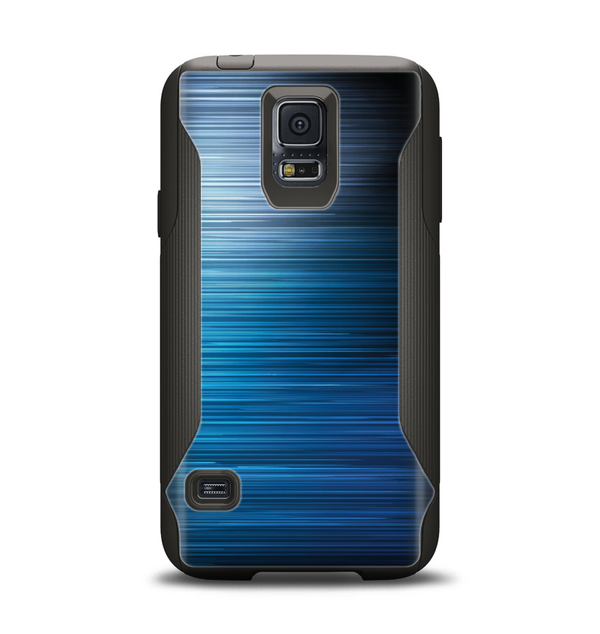 The Dark Blue Streaks Samsung Galaxy S5 Otterbox Commuter Case Skin Set