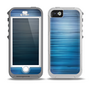 The Dark Blue Streaks Skin for the iPhone 5-5s OtterBox Preserver WaterProof Case