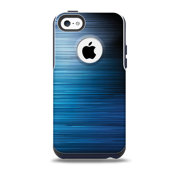 The Dark Blue Streaks Skin for the iPhone 5c OtterBox Commuter Case