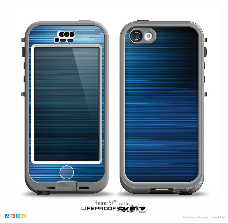 The Dark Blue Streaks Skin for the iPhone 5c nüüd LifeProof Case