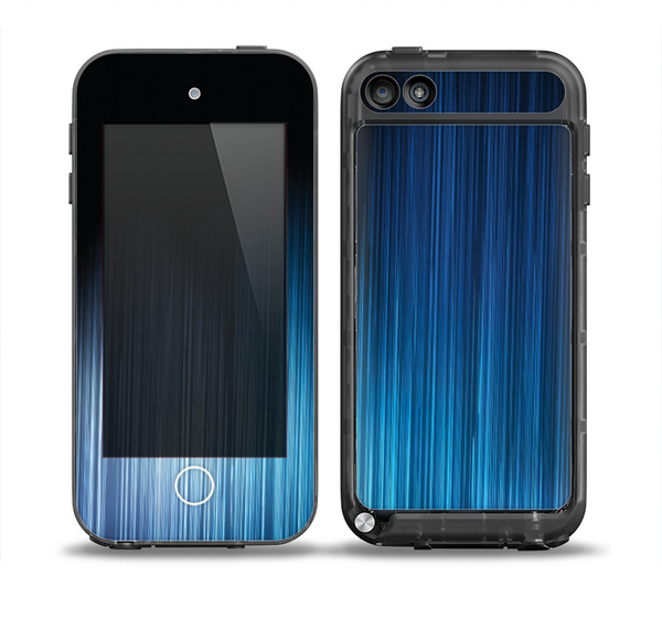 The Dark Blue Streaks Skin for the iPod Touch 5th Generation frē LifeProof Case