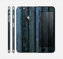 The Dark Blue Washed Wood Skin for the Apple iPhone 6 Plus