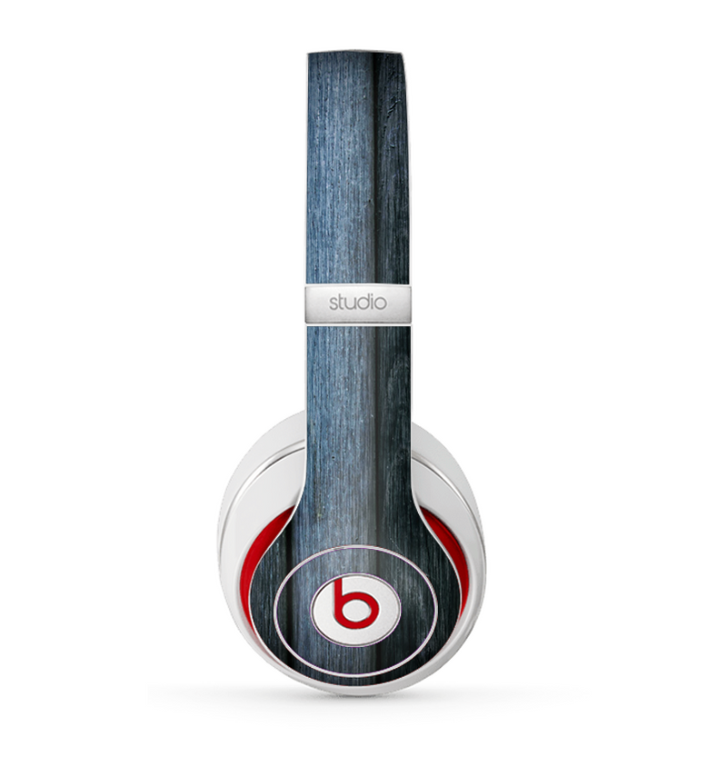 The Dark Blue Washed Wood Skin for the Beats by Dre Studio (2013+ Version) Headphones