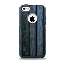 The Dark Blue Washed Wood Skin for the iPhone 5c OtterBox Commuter Case